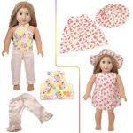 MSYO Fashion 10 Sets 18 inch Girl Doll Clothes Accessories Dress Cartoon Fit 43cm New Born Baby for 18 Inch Dolls DIY Our Generation Doll