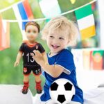 18 Inch Doll Clothes – Team USA 6 Piece 18″ Doll Soccer Uniform Fits 18 inch Doll, Includes Headband,Shirt,Shorts, Socks,Shoes and Football
