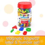 The Learning Journey: Magnetic Letters and Numbers for Toddlers – ABC 123 Alphabet Toy Magnets – 80-Piece Fridge Magnets for Kids and Toddlers – Toys & Gifts for Boys & Girls Ages 3 Years and Up