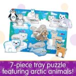 The Learning Journey My First Lift & Learn – Artic 7 Piece Tray Puzzle | Educational Puzzle for Toddlers Ages 2-5 | Fun Tray Puzzle for Boys & Girls | Award Winning Educational Toys