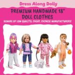 Winter Snow Outfit for 18″ Dolls (5 Piece Set) – Lodge Vacation Skiing Costume Set Clothes and Accessories Include Jacket, Hat, Boots, Shirt, & Leggings – Gifts for Girls Kids Birthday