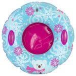 Sophia’s?s Winter Doll Vest, Pink Fleece Hat, Mittens, and Polar Bear Snowflake Inner Tube 4 Piece Winter Set for 18″ Dolls, Pink/Blue