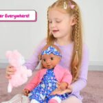 KOOKAMUNGA KIDS 18” Baby Doll Set – Realistic Baby Doll – Baby Dolls for 2 Year Old Girls & Boys and Up – Comes w/ Soft Baby Doll – Toy Baby Bottle – Diaper Bag – Blanket Pacifier & Fox Toy