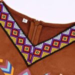 Native American Costume Girls with Headdress (Brown, 6-7Years)
