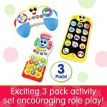The Learning Journey Early Learning – On The Go Activity Set (3 Pack) Phone, Remote, and Controller – Baby Remote Control Toy for Boys & Girls Ages 3 Months and Up – Award Winning Toys