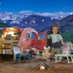 American Girl Truly Me Get Outside Camp Table & Chairs Set