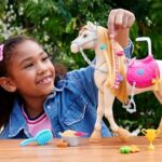 Barbie Toy Horse with Sounds, Music & Accessories, Inspired by Barbie The Great Horse Chase, Horse Moves, Dances & Blinks Eyes