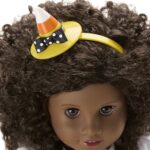 American Girl Trick-or-Treat Candy Halloween Costume for 18 inch Doll Clothes with Polka-dot Leggings, 4 pcs, Ages 6+