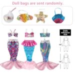 18-Inch Doll Clothing and Accessories Sets – Mermaid Doll Clothes Outfits Fits for 18 Inch Baby Doll Girl Doll with Handbag Dolls Accessories for Girls Gift