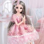 UCanaan BJD Dolls 1/4 SD Smart Doll 18 Inch 18 Ball Jointed Doll DIY Toys with Full Set Clothes Shoes Wig Makeup, Best Gitfs for Girls Christmas Birthday