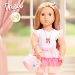 Our Generation – 46 cm – Bow-Themed Fashion Starter Doll – Thea – Blond Hair & Hazel Eyes – 3 Outfits & Styling Accessories in Gift Box – Pretend Play – Toys for Kids Ages 3 Years+