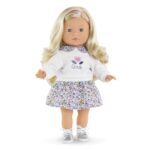 Corolle Limited Edition Clémence 45th Anniversary Doll – 14″ Body with Long Silky Hair, Sleeping Eyes That Open and Close, Vanilla-Scented – for Ages 4 Years and up