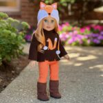 Foxy – Clothes for 18 inch Dolls – 4 Piece Outfit – Hat, Blouse, Leggings and Boots. (Doll Not Included)