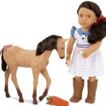 Our Generation Daria with Foal Doll, Brown/Pink/Blue