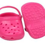 Sophia’s 18″ Doll Set of Two Comfy Polliwog Garden Clog Shoes in Hot Pink and White