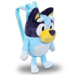 Bluey Plushie Backpack Set – Bundle of 18″ Plush Doll Toy with Carrying Straps Plus Stickers, More | Bluey Stuffed Animal for Kids, Boys, Girls