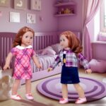 WONDOLL American 18-Inch Doll Clothes, 8 Sets Doll Clothing and Accessories for 18 inch Doll, Baby Doll Dress up Toys for Girls Kids