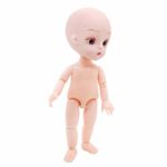 EVA BJD DIY Doll 1/8 15cm (5.9″) Mini Dolls,Face Makeup,12+ Jointed