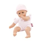 Gotz Muffin to Dress 13″ Soft Body Baby Girl Doll with Blue Sleeping Eyes and Pink Cap