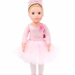 MeiMei 18 inch Doll Girl Ballet Toy with Clothes Set Outfit Eyes Can Open & Close Toddler Dolls for Kids 3+ Adorable in Gift Box