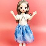 YFDSPSM 5 Pcs BJD Doll Dresses Handmade Doll Clothes, Little Girl Dresses, Student Dress for 12 inch Blyth Doll, 30cm Dolls, Ball Jointed Doll Dress, Floral Dress DIY Toy Gift 1/6