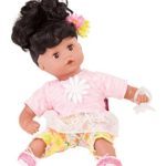 Gotz Muffin 13″ African American Baby Girl Doll with Washable Black Curly Hair and Brown Sleeping Eyes