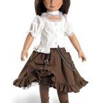CARPATINA Baker St Steampunk Outfit and Shoes For Slim 18″ dolls like Kidz n Cats