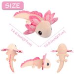 Axolotl Plush Toy,Axolotl Stuffed Animal,14.6″ Kawaii Doll Stuffed Toy Gifts for Boys Girls (Light Pink)