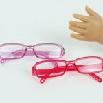 Pink and Purple Framed Glasses | Fits 18″ American Girl Dolls Made such as American Girl, Madame Alexander, Our Generation, etc | 18 Inch Doll Accessories