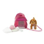 18-inch Doll Accessories | Brown Dog with Pet Carrier Set | Fits American Girl Dolls
