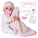Adora Adoption Baby Hope – 16 inch Realistic Newborn Baby Doll with Accessories and Certificate of Adoption