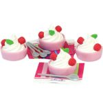 Sophia’s 18 Inch Doll Play Food 12 Pc. Yogurt Cup Set, 4 Food Cups, 4 Ice Cream Spoons & 4 Napkins Perfect for American Girl Doll Food & More! Yogurt Cup Set