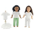 18 Inch Doll Clothes/Clothing Fits 18″ American Girl Dolls – Value Pack Plain White T-shirts 18″ Outfit I Gift-Boxed!