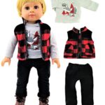 Outdoorsy Boy Outfit 3pc. Fits 18″ American Girl Dolls, Madame Alexander, Our Generation, etc. | 18 Inch Doll Clothes