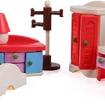 Beverly Hills Doll Collection Dollhouse Accessories Furniture and Accessory Set, All in one Bedroom, Kitchen, Laundry Room, and Bathroom 46 Piece Mega Set