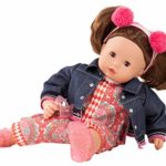 Gotz Maxy Muffin Vintage 16.5″ Soft Baby Doll with Brunette Hair to Wash & Style, Headband, Hair Brush and Brown Sleeping Eyes