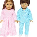 My Brittany’s Pink Nightgown and Blue Pjs for American Girl And Boy Dolls- 18 Inch Doll Clothes for American Girl Dolls