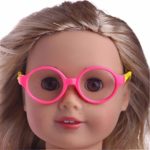 ZWSISU 10 Pairs of Doll Glasses Accessories fit 18 inch American Girl Doll&43cm Baby Born Doll Include 10 Diferent Colors Doll Glasses,My Life Dolls
