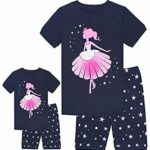 Babyroom Girls Matching Doll&Toddler Dance 4 Piece 100% Cotton Pajamas Kids Clothes Sleepwear Size 6