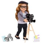 Our Generation 18″ Doll Accessories – Story Starter ~ Camera’s Rolling! Playset ~ Includes Pretend Camera, Tripod, VIP Pass, Clapperboard, Script and Speakerphone