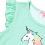 Mint Green Unicorn Nightgowns Matching Girls & 18 inch America Dolls Pjs Pajamas