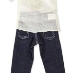 Chic Jeans and Blouse Outfit for Carpatina Slim 18″ Dolls