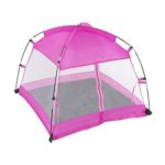 18 Inch Doll Accessories | Amazing Pink Dining Canopy Camping Tent, includes Matching Carry Case | Fits American Girl Dolls