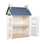 Le Toy Van – Wooden Sky Doll House – Kids Dream House – 2 Storey Dolls House with Attic – Fill with Accessories – Suitable for Ages 3+