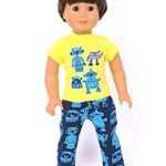 Robot Pajamas | Fits 18″ Doll | Charming And Stylish Boy Outfit | American Girl Dolls, Madame Alexander, Our Generation, etc. | 18 Inch Doll Clothes