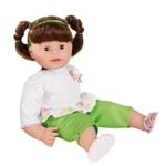 Gotz Maxy Muffin 16.5″ Baby Doll with Brown Hair in Pigtails and Brown Sleeping Eyes