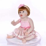 Reborn Dolls,Reborn Doll,Baby Doll Soft Silicone & Vinyl 22″ 55 cm Reborn Lifelike That Look Real Newborn Dolls Xmas Gift Free Magnet Pacifier Cute
