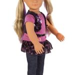 Our Generation Deluxe Poseable Layla Doll with Musical Accessories, 2 Performance-Worthy Outfits, and Storybook