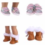 ZWSISU 10 Pairs of Doll Shoes Doll Accessories A Variety of Styles Shoes for 18 Inch American Girl Doll,My Our Life Generation Doll and Other 18 Inch Dolls