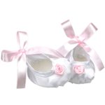 White Ballet Satin Slippers Dance Shoes fits 18″ American Girl Dolls